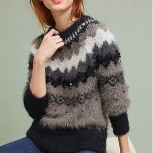 ANTHROPOLOGIE SLEEPING ON SNOW SWEATER